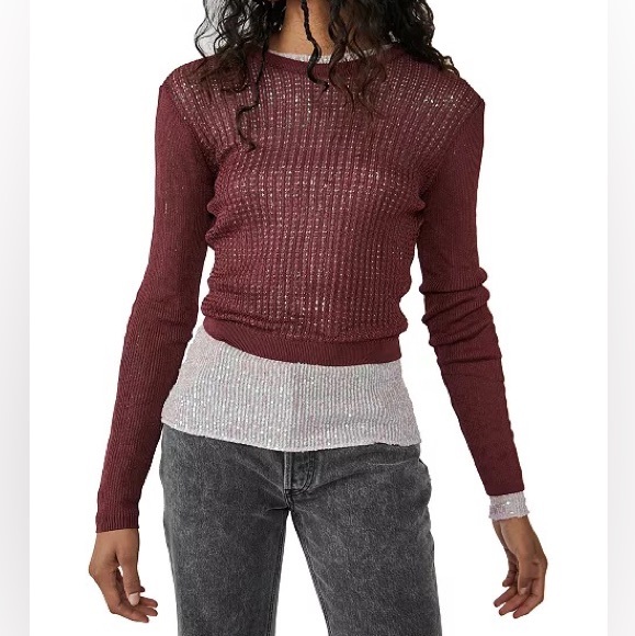 NWT FREE PEOPLE H2O CREW PULLOVER XS - Picture 6 of 7